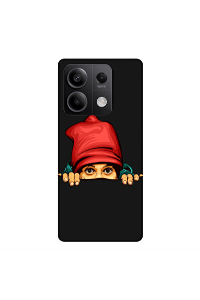Other Xiaomi Redmi Note 13Pro 5G Hidden Girl Black Colored Silicone TPU Θήκη