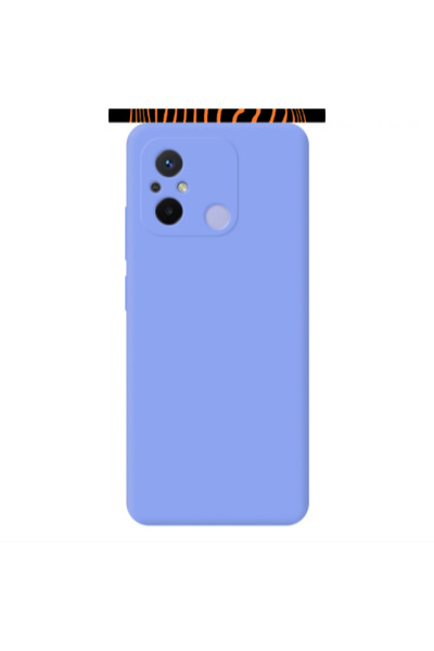 Other Xiaomi Redmi 12C Trapezoidal lines Light Purple Colored Silicone TPU Θήκη
