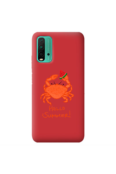 Other Xiaomi Poco M3 Hello Summer! Red Colored Silicone TPU Θήκη