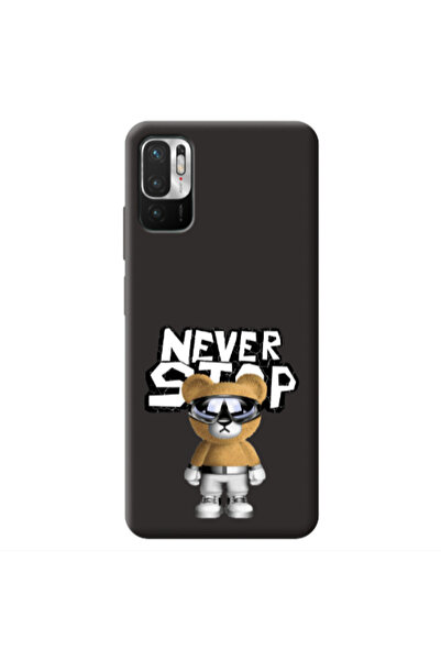 Other Xiaomi Redmi Note 10 Pro 5G Never stop Black Colored Silicone TPU Θήκη