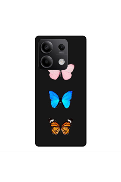 Other Xiaomi Redmi Note 13Pro 5G Triple Butterfly Black Colored Silicone TPU ...