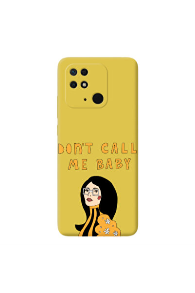Other Xiaomi Redmi 10C Call me baby Yellow Colored Silicone TPU Θήκη