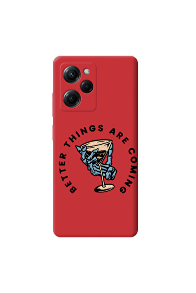 Other Xiaomi Poco X5 Pro Better Things Are Coming Red Colored Silicone TPU Θήκη