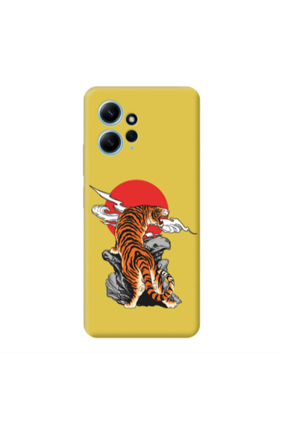 Other Xiaomi Redmi Note 12 4G Angry Gorilla Yellow Colored Silicone TPU Θήκη