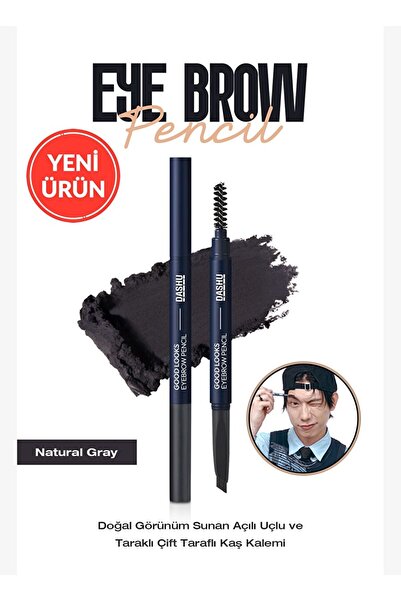 Dashu Natural-Looking, Angled Tip and Comb Double-Sided Eyebrow Pencil Mens G...