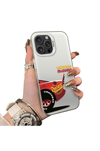ucuc iPhone 16 Pro Max Compatible Hard Acrylic Back Silicone Edge Lens Protec...