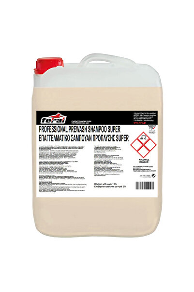 OEM Σαμπουάν Αυτοκινήτου Πρόπλυσης Feral 10lt 1 Τεμάχιο