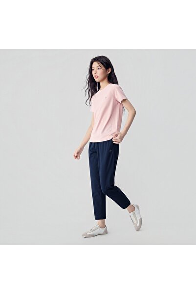 Giordano تي شيرت نسائي مريح بأكمام قصيرة وطباعة G-motion