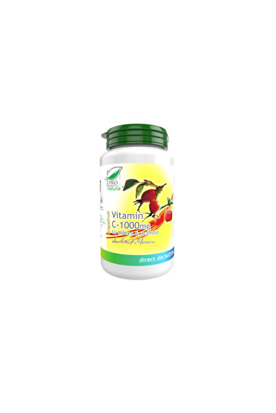 MEDICA Vitamina C 1000mg cu Macese si Acerola (Aroma de Grapefruit) 60cpr