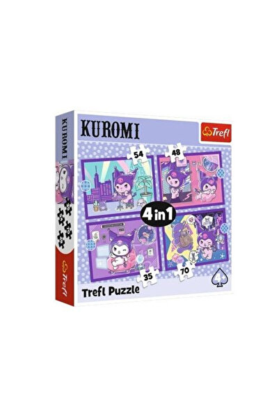 Trefl Puzzle 4 in 1 Hello Kitty, Trefl, 4 imagini, 285x205mm, multicolor