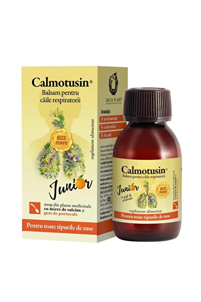 Dacia Plant Calmotusin Junior - Sirop cu Miere (Gust de Portocale) 100ml
