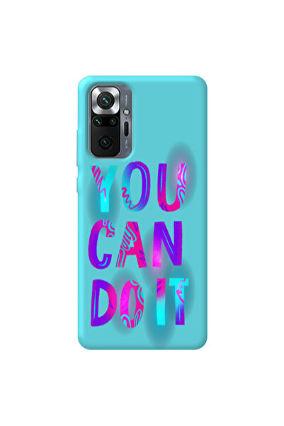Other Xiaomi Redmi Note 10 Pro 4G You Can Doit Turquoise Colored Silicone TPU...