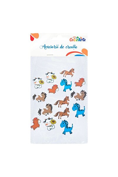 MC Micostore Accesorii creatie - animale diverse fetru, autoadezive, set 30 b...