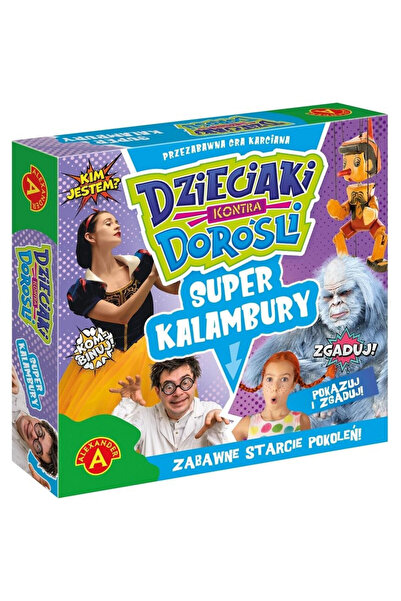 ALEXANDER Joc de societate Super Kalambury pentru familie multicolor 22x22cm