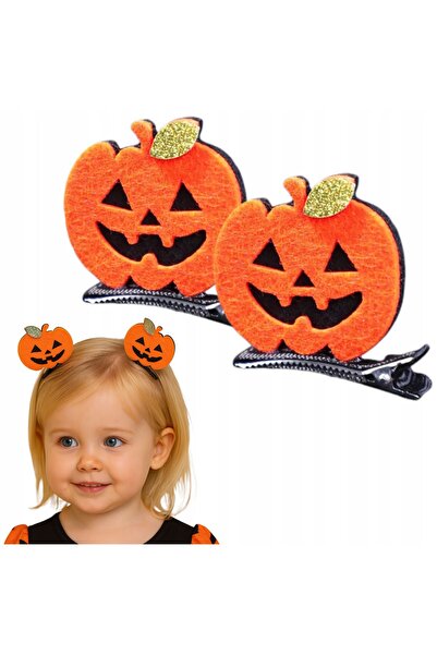 Korbi Set de 2 agrafe de păr cu dovleac de Halloween