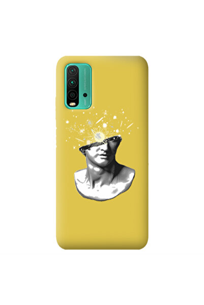 Other Xiaomi Poco M3 Space Statue Yellow Colored Silicone TPU Θήκη