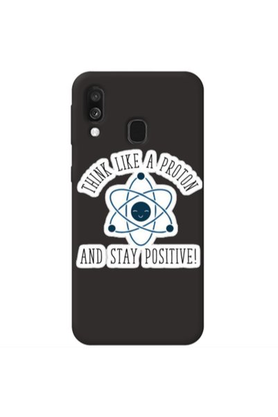 Other Samsung A40 THINK LIKE Black Colored Silicone TPU Θήκη