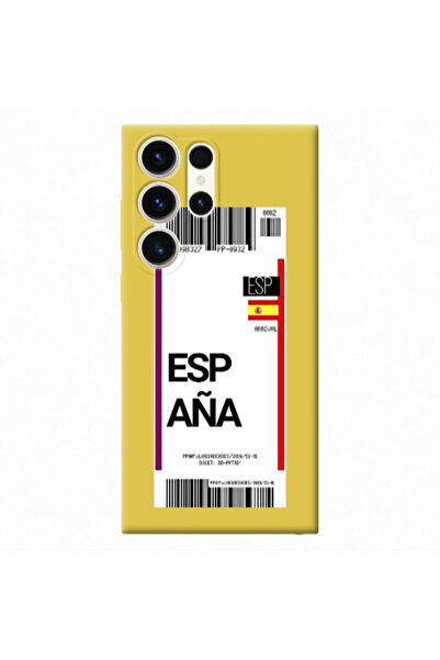 Other Samsung S23 Ultra Espana Arrival Yellow Colored Silicone TPU Θήκη