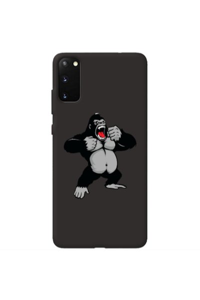 Other Samsung S20 Angry Gorilla2 Black Colored Silicone TPU Θήκη