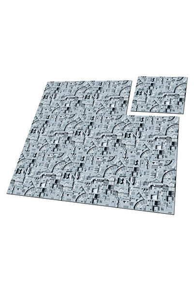 Ultimate Guard Mata de joc Battle-Tiles set 9 bucati, multicolor, 30x30cm