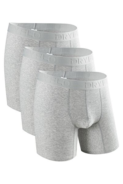 DryFlo Set 3 perechi Boxeri pentru Barbati, 95% Bumbac, Confortabili,