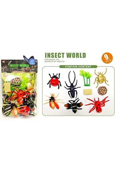 OEM Set figurine Merkpol Insect World, insecte si paianjeni, din vinil, cu ac...