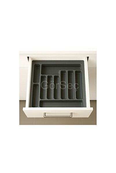 Empressco 55X49 cm Gray Drawer Cutlery Holder, Kitchen Organizer, Stylish and...