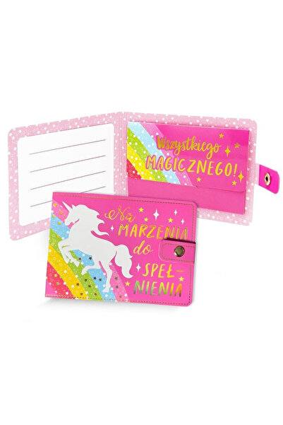 OEM Kukartka Portofel pentru bani cu urari Unicorn