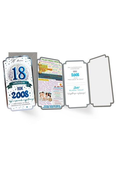 OEM Felicitare cu șarboane pentru 18 ani Passion Moments PM 446K