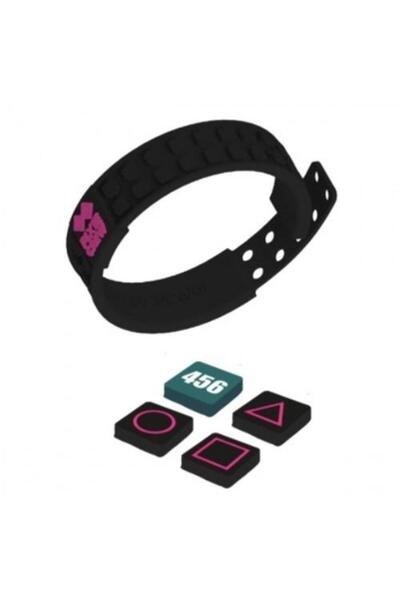 OEM Pixie Crew Bratara din silicon negru reglabilă cu multipixeli