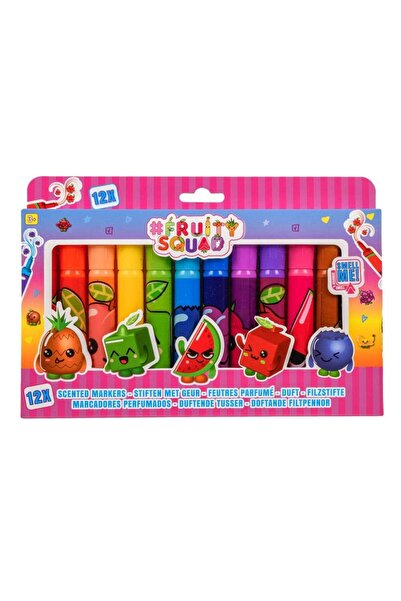 OEM Canenco Markere parfumate FruitySquad, set de 12 bucăți de markere parfumate