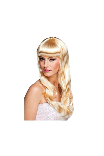 OEM Perucă de damă șic, blondă lungă – sintetică, universală