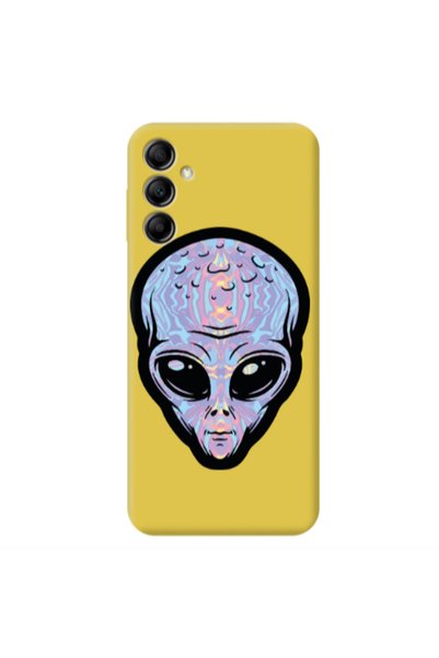 Other Samsung A14 5G Alien Yellow Colored Silicone TPU Θήκη