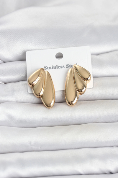 shopwave 316L Steel Gold Color Vintage Women's Earrings