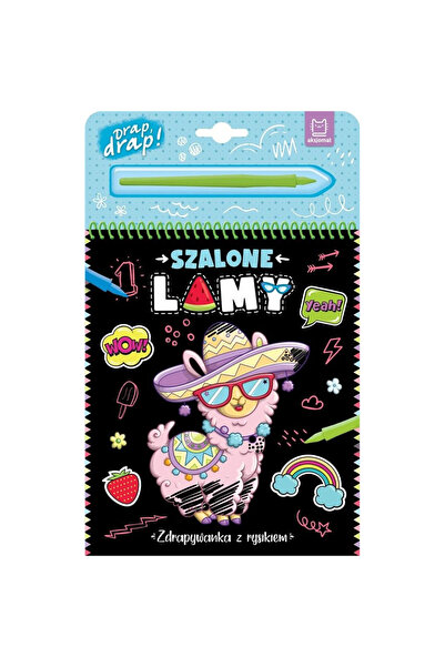AKSJOMAT Carte creativa Szalone Lamy, de zgariat cu stylus, pagini de activit...