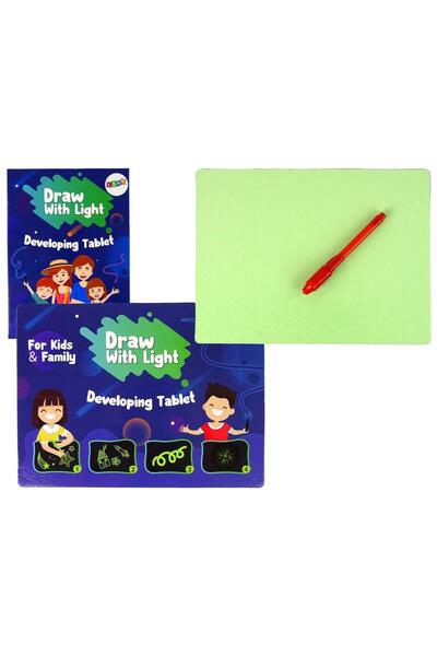 LeanToys Set tabla fluorescenta si accesorii, Leantoys, 3+, Multicolor