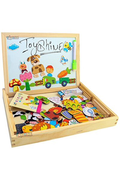 Toyshine Wooden Intelligence Spell Music Series Magnetic Board Puzzle, Jigsaw...
