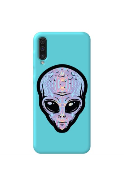 Other Samsung A70 Alien Turquoise Colored Silicone TPU Θήκη