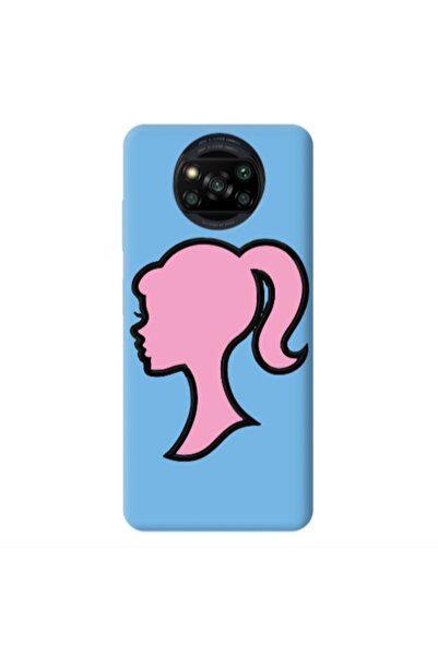 Other Xiaomi Poco X3 /X3 Pro Line girl Blue Colored Silicone TPU Θήκη