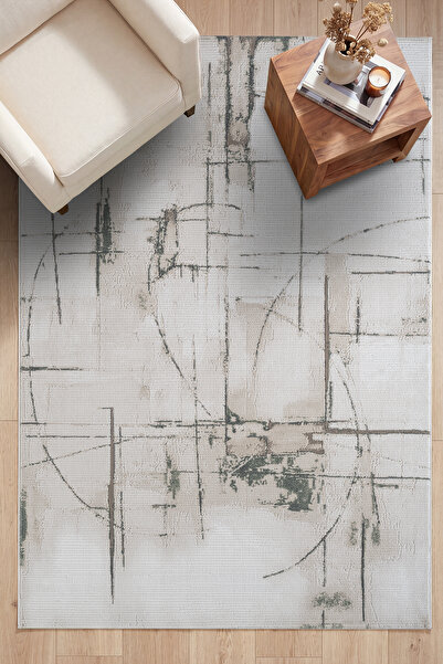 SANRUGS Home & Living SAFİR Modern Desenli, Elit ve Şık, Makine Dokuma Dayanı...