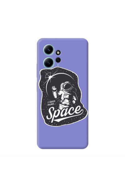Other Xiaomi Redmi Note 12 4G I need more spacee Purple Colored Silicone TPU ...