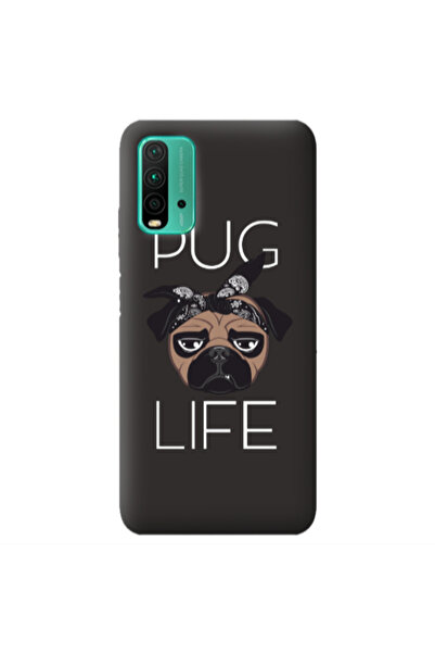 Other Xiaomi Poco M3 Pug Life Black Colored Silicone TPU Θήκη