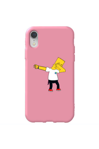 Other Apple iPhone Xr Simpsons2 Pink Colored Silicone TPU Θήκη