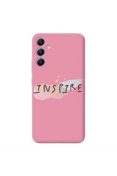 Other Samsung A34 Inspire Pink Colored Silicone TPU Θήκη