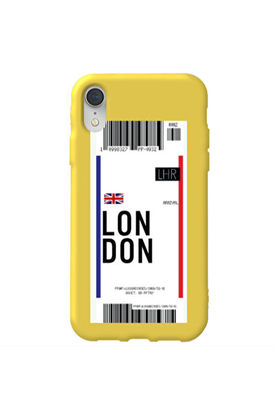 Other Apple iPhone Xr London Arrival Yellow Colored Silicone TPU Θήκη
