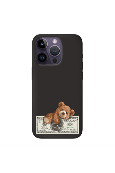 Other Apple iPhone 14 Pro Max Money Style Black Colored Silicone TPU Θήκη