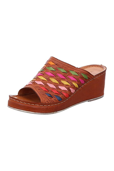 İNZE AYAKKABI Genuine Leather Slippers Model Name: Avena