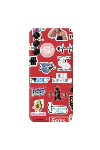 Other Samsung A14 5G Mixed up 2 Red Colored Silicone TPU Θήκη