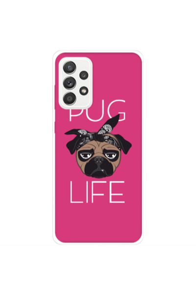 Other Samsung A53 Pug Life Fuchsia Colored Silicone TPU Θήκη