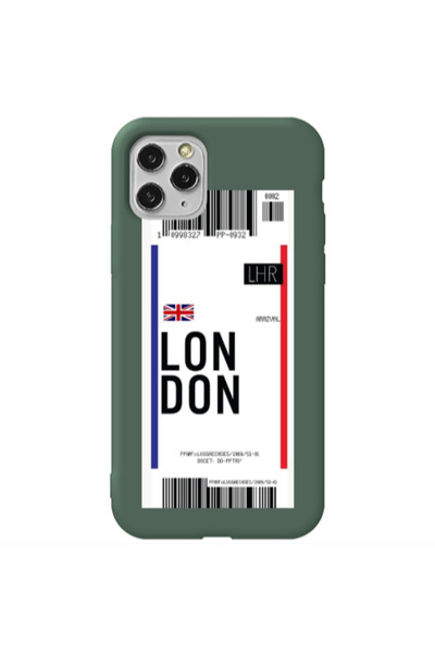 Other Apple iPhone 11 Pro London Arrival Dark Green Colored Silicone TPU Θήκη